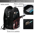 thumbnail image 4 of Bingfone Cool Black And White Dragon for USB Backpack, Multi-compartment Multi-pocket Computer Backpack, Suitable for Travel, Business, Leisure, Unisex, 4 of 7