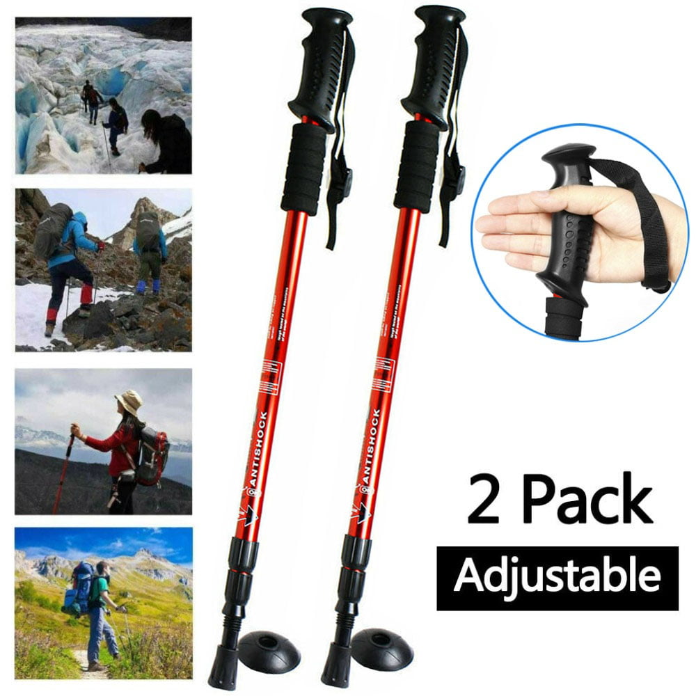 12 Pcs Alpenstock Handcuffs Shape Clips Pole Clips for Hiking/Trekking/Walking Poles