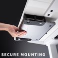 thumbnail image 5 of VIVO Universal Under Desk Laptop Storage Mount Holder, Hidden Docking Station, 5 of 9