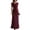 Wine, variant on Women’s Elegant Ruched Drape Neck Maxi Dress Formal Sleeveless Gown for Party and Evening Event Wear Long Dress Wine M