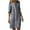 Blue, variant on MIUOWANP Maxi Dresses for Women 2024 Plus Size Hot Sell Casual Clothing Women's Summer Solid Color Long Sleeve Dress Size XXL White