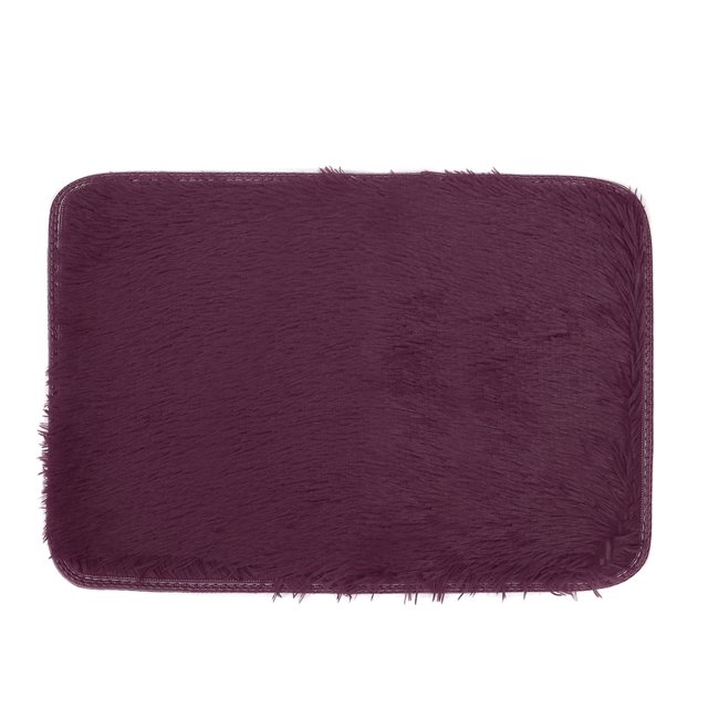 Polyester Plush Rug Soft Shaggy Carpet Home Floor Area Mat Decoration 60X40cm US