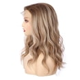 thumbnail image 5 of OneDor Premium Japanese High-Temperature Fiber Synthetic Hair 130% Density Wavy Lace Front Side Part Long Wigs (Light Brown Evenly Blended with Dark Natural Blonde-RL12/16), 5 of 7