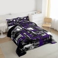 thumbnail image 3 of Castle Fairy Abstract Watercolor Full Size Comforter Sets,Mid Century Bedding Sets, 3 of 8
