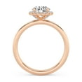 thumbnail image 3 of IGI Certified Solitaire Halo Engagement Rings For Women, 1.20 Carat (ctw) Round Lab Grown Diamond Promise Ring For Her In 18k Solid Rose Gold | F-G, VS-SI Quality Ring Size-5.5, 3 of 4
