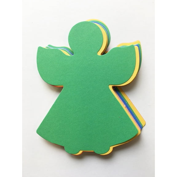 SHAPES ETC.  124 Pcs Angel Cut-Outs -  Large Assorted Color 5.5in