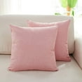 thumbnail image 6 of Meitianfacai Solid Color Thickened Linen Sofa Pillow with Removable Cover 40x40cm Home Decor Cushion for Living Room Bedroom and Office Comfortable Support Pillow (Pink), 6 of 6