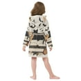 thumbnail image 7 of FORMRS Kids Bathrobe Unisex Hooded Robe Toddler Pajamas Sleepwear, Size 4-6T, Gray Halloween Cat, 7 of 7