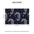 thumbnail image 2 of Placemats Set of 4 / 6, Seahorses skeleton starfish cool Placemats for Dining Table Indoor/Outdoors Heat Resistant Washable Placemats 18" x 12", 2 of 8