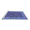 thumbnail image 2 of Ahgly Company Machine Washable Indoor Rectangle Oriental Blue Industrial Area Rugs, 6' x 9', 2 of 4