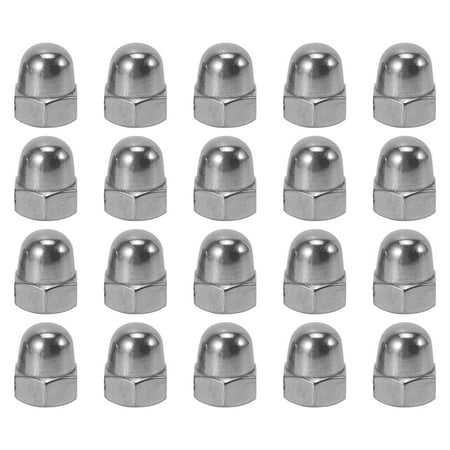 

M6 Thread Dia Dome Head 304 Stainless Steel Cap Hex Nuts 20Pcs
