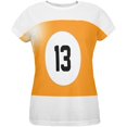 thumbnail image 1 of Halloween Billiard Pool Ball Thirteen Costume Womens T Shirt, 1 of 2