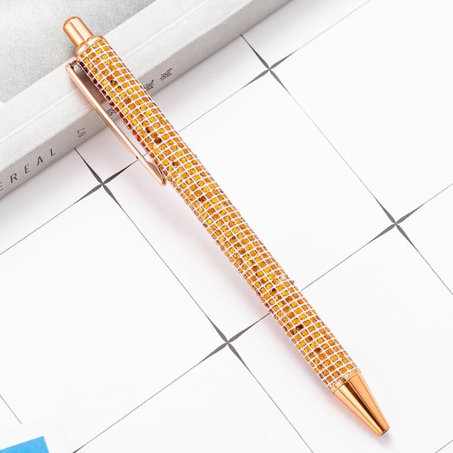 Gold Powder Ballpoint Pen Pen Work Teacher Student Stationery Ballpoint Pen Color Pen 1ML Craft Storage Organizer
