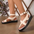 thumbnail image 2 of Women's platform platform sandals retro heightening flat toe high top Roman style, 2 of 2