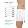 thumbnail image 5 of PROTECHDRY - Washable & Reusable Urinary Incontinence Cotton Boxer Underwear for Men (approx 3.5" leg), Built In Absorbent Area (non removable), White, XX-Large (5-Pack / Buy 4 Get 1 Free), 5 of 10