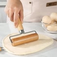 thumbnail image 4 of Wood Rolling Pin With Handle for Baking Dough Roller Pastry Pasta Pizza Roller Kitchen Utensils, 4 of 9