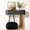 Black, variant on Coat Rack Wall Mount with Shelf Entryway Shelf Modern Key Holder Hanger Wall Shelves with Hidden Hooks for Hanging Towels Coats Hats Bags for Hallway Bathroom Bedroom