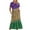 Purple-G, variant on Summer Beach Dress for Women 2024 Plus Size Fashion Mardi Gras Printed Carnival Short Sleeve Crewneck Dress Casual Flowy Tiered Maxi Beach Dress With Pockets 50% off Clearance!
