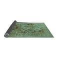 thumbnail image 2 of Ahgly Company Indoor Round Oriental Light Blue Industrial Area Rugs, 3' Round, 2 of 4