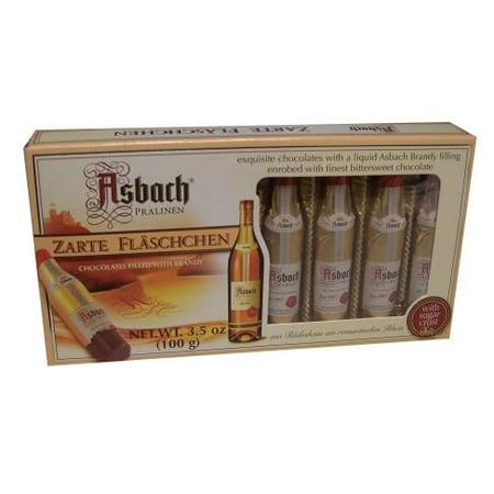 Asbach Chocolate Bottles filled with Brandy, (8 pc)