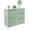 Teal, variant on Sorbus 5-Drawer Dresser: Child Storage Chest for Bedroom and Nursery - Wood Top, Pink Fabric Bins