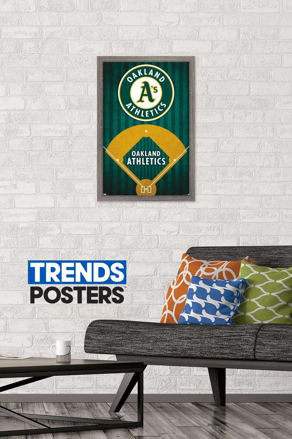 MLB Oakland Athletics - Logo 20 Wall Poster, 14.725" x 22.375", Framed