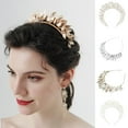 thumbnail image 3 of SSKFHGI Retro Gold Leaf Headbands Wedding Roman Bride Greek Head Crown Hair Tiaras Jewelry Accessories J0C5 Hair Bri Headband Hoop Women, 3 of 8