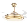 thumbnail image 2 of Ventilador de Techo LED Luxica Lighting Genova Dorado, 2 of 7
