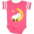 thumbnail image 3 of Inktastic Cute Sheep, Sleeping Sheep, Moon, Stars, Sleepy Boys or Girls Baby Bodysuit, 3 of 5