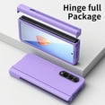 thumbnail image 6 of Dteck Case for Samsung Galaxy Z Fold 4,Shockoof Armor Case Hinge Protection Built-in Screen Protector Hard PC Cover for Galaxy Z Fold4 5G with Pen Stylus,Purple, 6 of 7