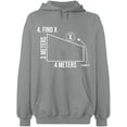 thumbnail image 2 of OXI Hoodie Sweatshirt - Find X Found It Math, Basic Casual Hoodie for Men's and Women Fleece Hoodie Long Sleeve - Sport Grey 3X-Large, 2 of 3
