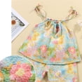 thumbnail image 5 of FDDMis Toddler Girl Clothing Set 2t Girls Matching Outfits 5 T Girls Outfits Girls Athletic Tops and Gym Shorts 3 to 6 Month Baby Girl Clothes, Blue 12-18 Months, 5 of 9
