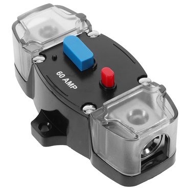 Marine Circuit Breaker Manual Reset 60 A For Car Audio Marine Atv Winches Compatible With Various Gauges