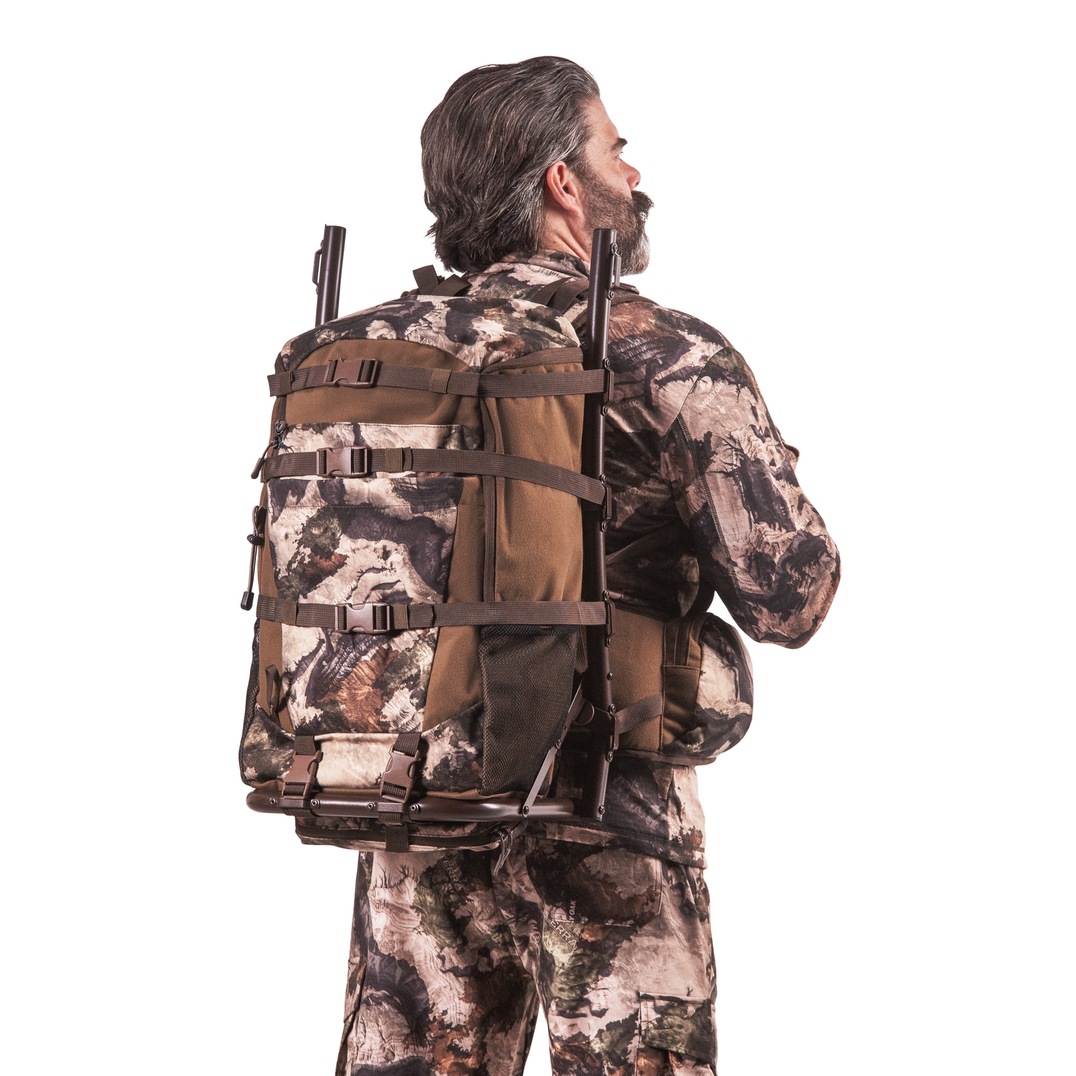 Mossy Oak 40L Elk Backpack, External Frame, Unisex, Terra Gila Camouflage