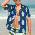 thumbnail image 7 of Disketp Hawaiian Shirts For Men,Beautiful King Penguin Pattern Print Mens Casual Short Sleeve Button Down Shirts Beach Shirt, 7 of 7