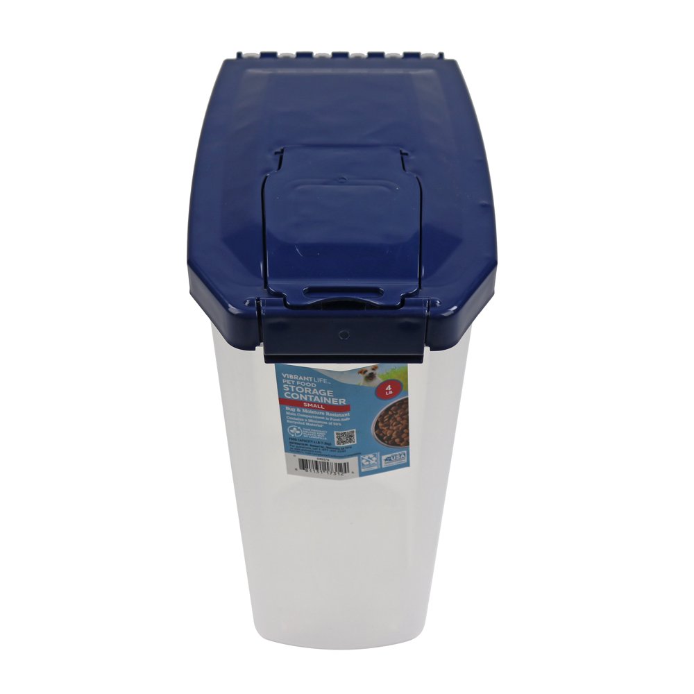 Vibrant Life Plastic Dog Food Storage Container, Small, 4 lb Walmart