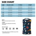 thumbnail image 4 of Bixox Men's Space Cartoon Printed Shirt Sleeveless Fitness Tank Top-Large, 4 of 5