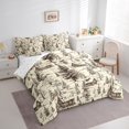 thumbnail image 3 of Manfei Rustic Farmhouse 7pcs Bedding Comforter Set,Lodge Cabin Queen Bedding Sets Super Cozy,Botanical Plant Queen Sheet Sets,Ultra Soft Vintage Room Decorative,Reversible, 3 of 7