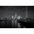 thumbnail image 2 of Dai, Wei 18x13 Gold Ornate Wood Framed with Double Matting Museum Art Print Titled - Wtc Tribute In Light, 2 of 4
