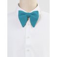 thumbnail image 2 of Pajarita Sólida Pre-Atada Fiesta Formal Prom Pajarita Terciopelo Para Hombres Turquesa One Size, 2 of 5