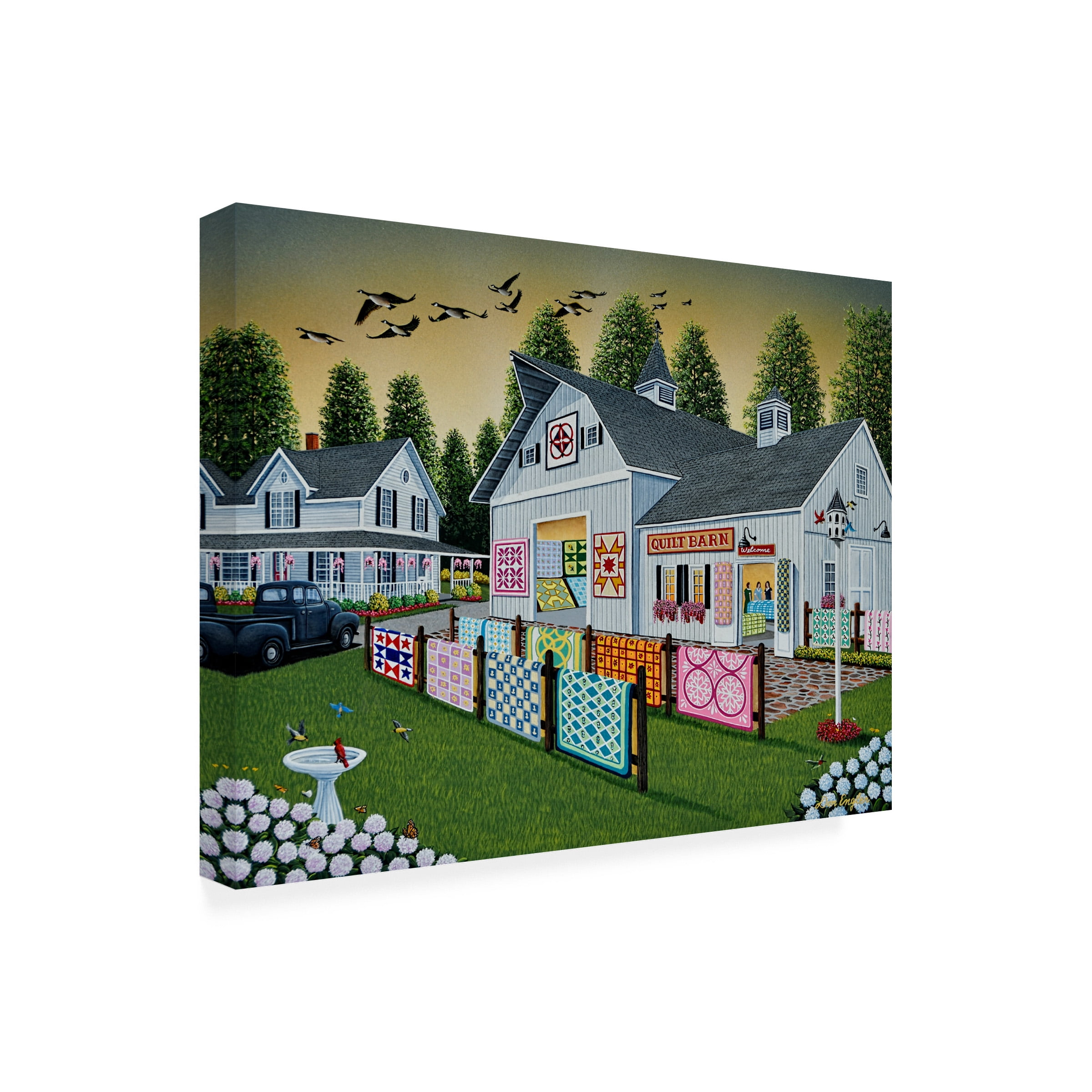 Don Engler 'Quilt Barn' Canvas Art