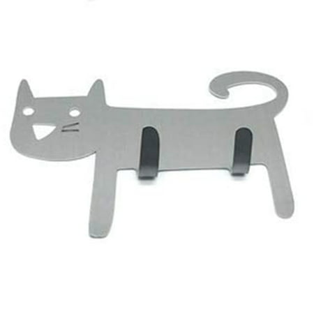 

304 Stainless Steel Cat Hook Long-lasting Storage Hooks for Home Wall Hanging Coats Native Silver