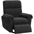 thumbnail image 1 of HOMCOM Fauteuil Inclinable Électrique, Fauteuil Inclinable Rembourré avec Ports USB, Noir, 1 of 10