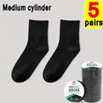 thumbnail image 1 of Disposable Travel Socks for Men Women Washable Compression Socks One Time Portable Compression Cotton Sock for Business Trips black-5pairs, 1 of 1