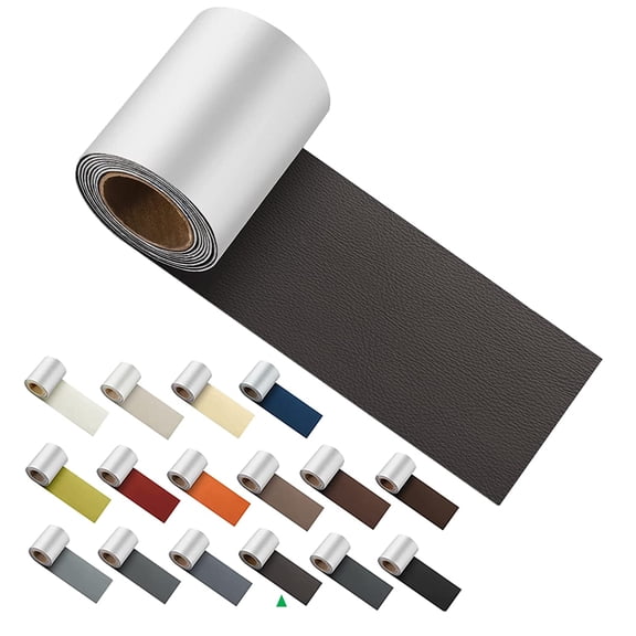 Leather and Vinyl Repair Tape 3x60 inch, Strong Adhesion Backing Self Adhesive Vinyl and Leather Repair Kit for Car Seat, Couch, Furniture, Jacket. Bonded Leather Repair Roll - Navy Blue