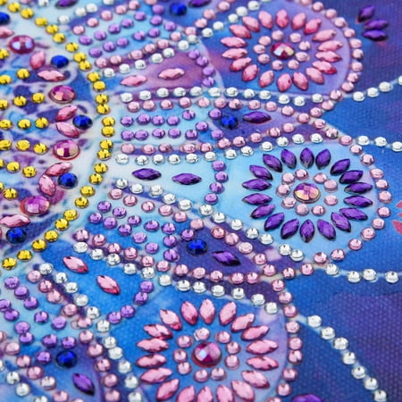 Rdeghly Handmade Diamond Painting Mandala Flower DIY Stereo Feeling