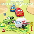 thumbnail image 3 of stanreset Electric Automation Race Car Track Building Toy Set 2. Electric Automation Rail Car Building Toy forest【25PCS】, 3 of 6