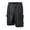 Black, variant on Men's Summer Quick-Dry Sports Shorts, Multi-Pocket Outdoor Shorts with Elastic Waist & Breathable Lining ,Khaki S