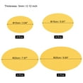 thumbnail image 2 of Uxcell 4" 6" 8" 10" Round Plant Coasters Felt Reversible Pad Mat, Yellow 16in1 Set, 2 of 5