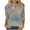 1-light blue, variant on Fall 3/4 Length Sleeve Tops for Women 2024 Floral Print Blouse 3/4 Sleeve Crewneck Plus Size Shirts Dressy Casual Tshirts Going Out Tops for Women Fall Fall Clothes for Women 2024